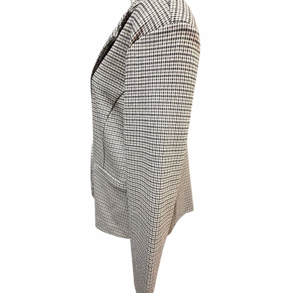 ICHI Women's Classic Brown and Tan Houndstooth Blazer XXL - Picture 5 of 16